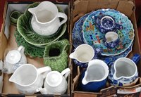 Lot 259 - Two boxes of miscellaneous china, to include...