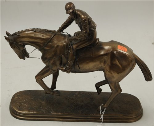 Lot 215 - An Oliver Tupton bronzed resin model of a...
