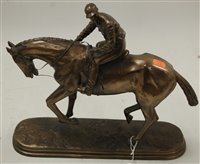 Lot 215 - An Oliver Tupton bronzed resin model of a...