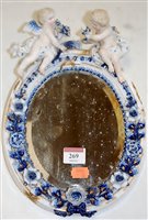 Lot 269 - A 19th century Continental porcelain wall...