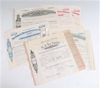 Lot 2082 - A quantity of early 20th century share...