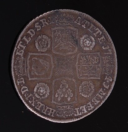 Lot 2009 - Great Britain, 1741 rose shilling, George II...