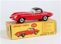 Lot 1902 - A Dinky Toys No. 120 Jaguar E-type comprising...