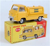 Lot 1906 - A Dinky Toys No. 436 Atlas Copco compressor...