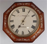 Lot 1525 - A Victorian rosewood and mother of pearl...