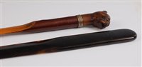 Lot 1250 - A Victorian treen page-turner, the terminal...