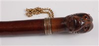 Lot 1250 - A Victorian treen page-turner, the terminal...