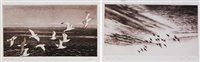 Lot 306 - Brian Sowerby - All at Sea, etching, signed...
