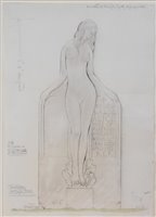 Lot 342 - Eric Gill (1882-1940) - Design for a headstone...