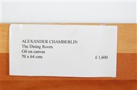 Lot 274 - Alexander Chamberlain - The dining room, oil...