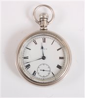 Lot 2526 - An Elgin pocket watch and chain, the signed...