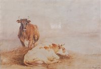 Lot 1454 - Thomas Sidney Cooper (1803-1902) - Cattle in a...