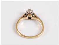 Lot 2538 - An 18ct diamond solitaire ring, the round...