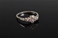 Lot 2523 - An early 20th century diamond ring, the six...