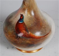 Lot 1038 - *A Royal Worcester porcelain vase, having a...