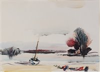 Lot 321 - Rowland Suddaby (1912-1972) - Oyster boats...