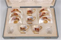 Lot 1029 - *A set of four Royal Worcester porcelain...