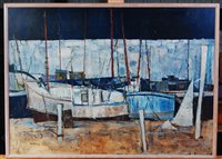 Lot 339 - Neil Murison (b.1930) - Sailing boats in a...