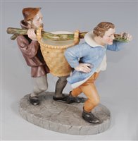 Lot 1060 - *A Royal Worcester porcelain figure group,...