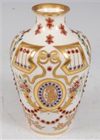 Lot 1073 - *A 19th century Vienna porcelain vase, of...