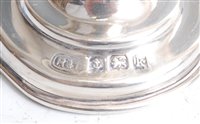 Lot 1108 - *A set of three Edwardian silver kiddush cups,...