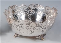 Lot 135 - An Art Nouveau style silver pierced circular...