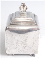 Lot 1110 - *A 19th century silver tea caddy, of convex...