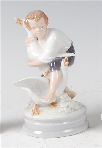 Lot 54 - *Royal Copenhagen - a glazed porcelain figure...