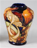 Lot 14 - A small Moorcroft pottery vase in the Parasol...