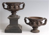 Lot 1295 - A pair of late 19th century patinated bronze...