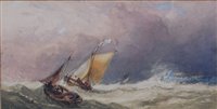 Lot 1429 - *Charles Bentley (1806-1854) - Fishing boats...