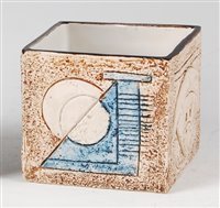 Lot 61 - Simone Kilburn for Troika pottery - a cube...