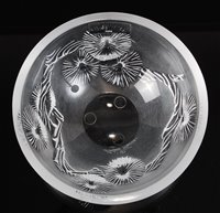 Lot 97 - A small modern Lalique moulded glass bowl, of...