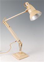 Lot 222 - Herbert Terry - a cream painted anglepoise...