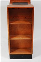 Lot 366 - A small Art Deco oak single drawer kneehole...