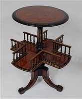 Lot 1571 - *A Victorian amboyna, ebonised, and parcel...