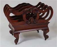 Lot 1583 - An early Victorian rosewood four division...