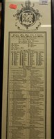 Lot 1026 - A reproduction framed Latin print, 110 x 16cm