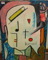 Lot 1027 - Three various unframed contemporary abstract oils