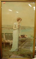 Lot 1033 - Marcus Stone - A gilt framed print; together...