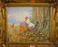 Lot 1041 - C. Knight - Pair; Feathered Friends, oil on...