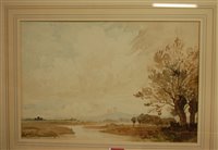 Lot 1059 - English school - landscape scene, watercolour...