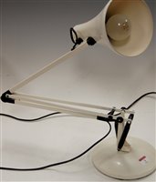 Lot 3 - A modern white painted angle poise desk lamp