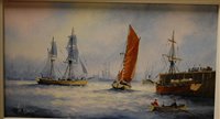 Lot 1070 - Trevor Haslam - Sarum, oil on board, signed...