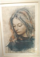 Lot 1071 - Pietro Annigoni - Christina 1, print; Robert...