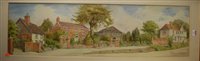 Lot 1072 - A.J. Barnard - Pair; Kenninghall village scene,...