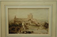 Lot 1097 - Early 19th century English school - Abbey...