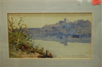 Lot 1100 - Tom Robertson - On the Loire, watercolour,...
