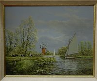 Lot 1107 - K.W. Hastings - Landscape No.8, oil, signed...