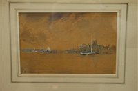 Lot 1128 - 19th century English school - Boats in...